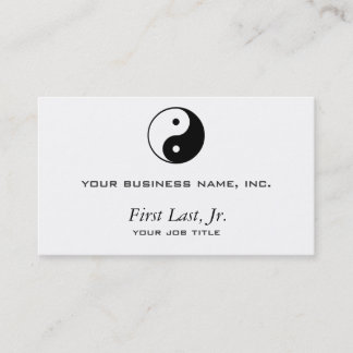 Yin Yang Business Card