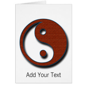 Yin Yang by Shirley Taylor Greeting Card