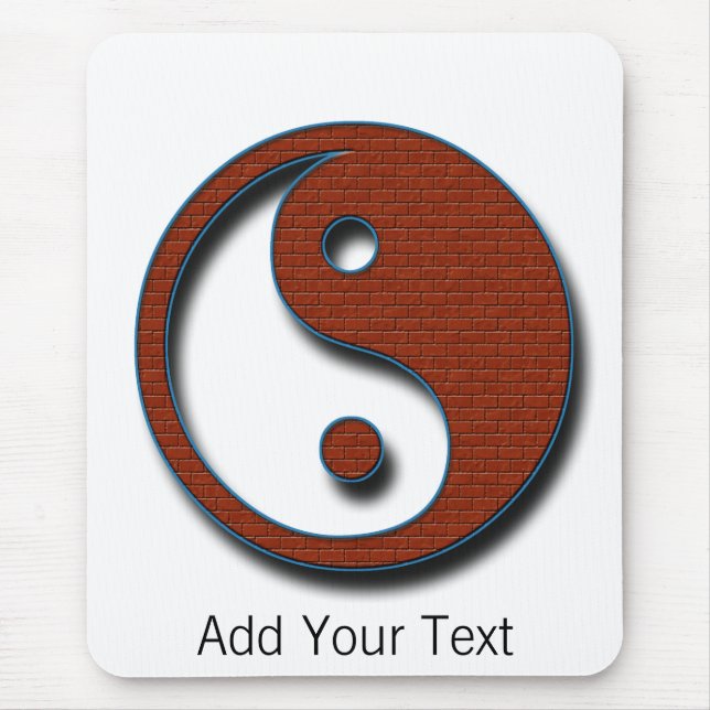 Yin Yang by Shirley Taylor Mouse Pad (Front)
