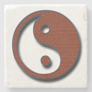 Yin Yang by Shirley Taylor Stone Coaster