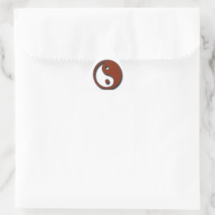 Yin Yang by Shirley Taylor Triangle Sticker