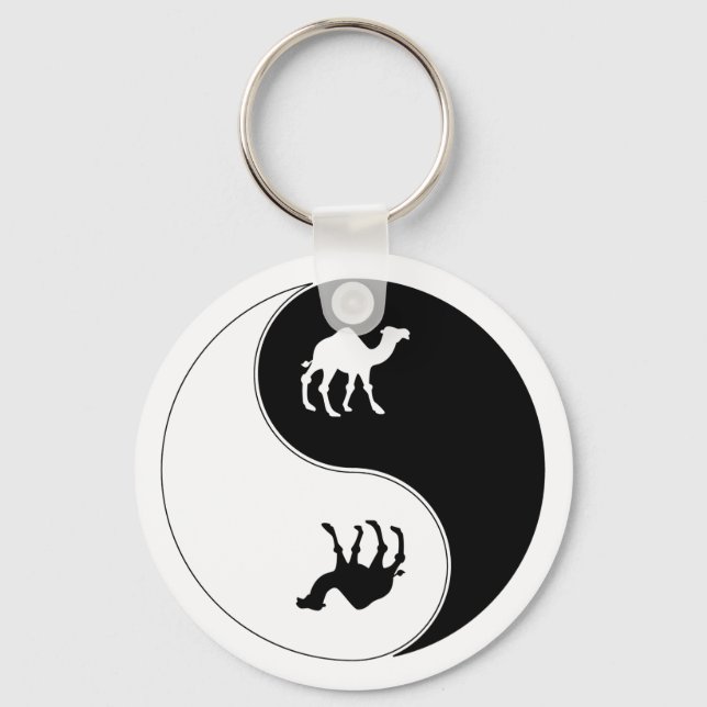 Yin Yang Camel Keychain (Front)
