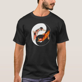 Yin Yang Carp Balance Taijitu Japanese Nishikigoi  T-Shirt