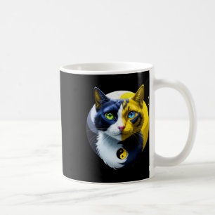 Yin Yang Cat Dual Yoga Spiritual Kitten Gift Mom K Coffee Mug