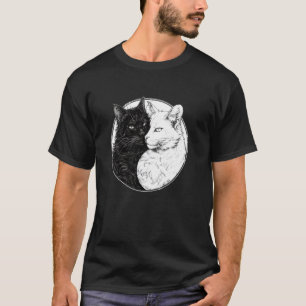 Yin Yang Cat Feng Shui Ying Yang Kitten Yin Yang C T-Shirt