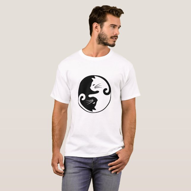 YIN YANG CAT T-Shirt (Front Full)