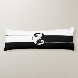 Yin Yang cats Body Pillow