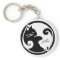 Yin Yang Cats Keychain