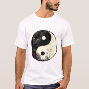 Yin Yang Cats Mosaic T-Shirt