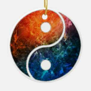 Yin Yang Ceramic Ornament