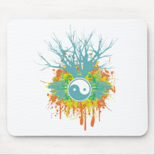 Yin Yang Chaos Mouse Pad