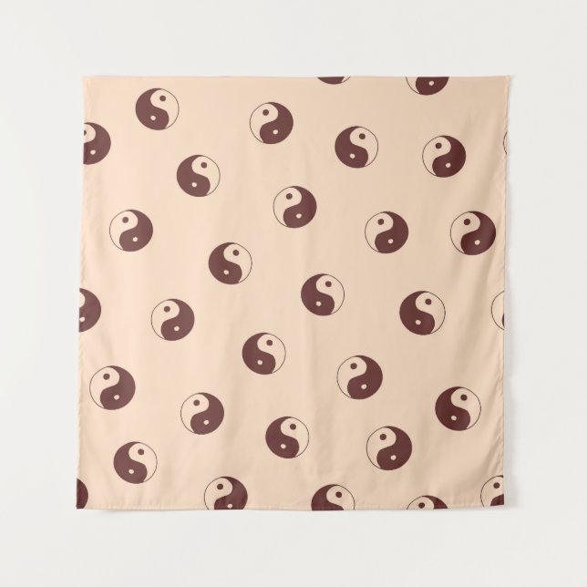 Yin Yang China Hand Drawn Tapestry (Front)