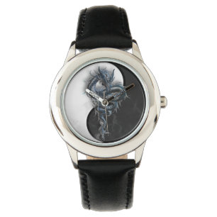 Yin Yang Chinese Dragon Kids Montre Réglable