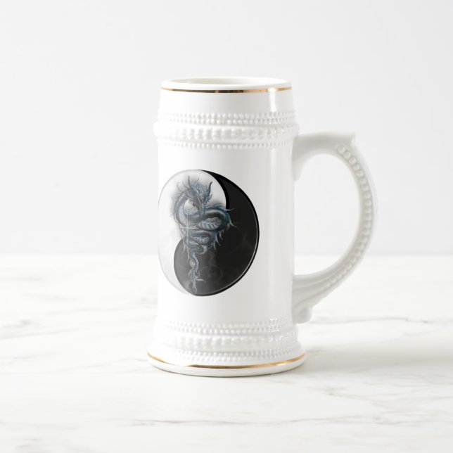 Yin Yang Chinese Dragon Stein (Right)