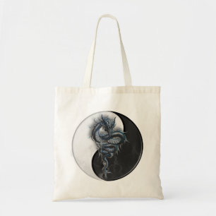 Yin Yang Chinese Dragon Tote Bag