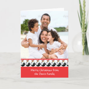 Yin & Yang Christmas Ball Holiday Card