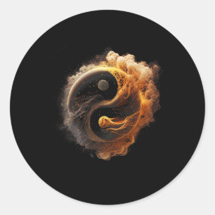 Yin Yang Classic Round Sticker