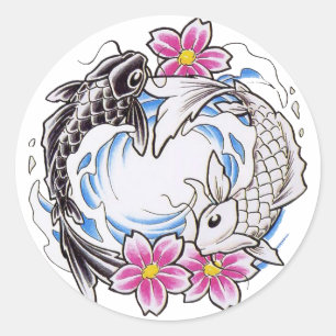 Yin Yang Classic Round Sticker