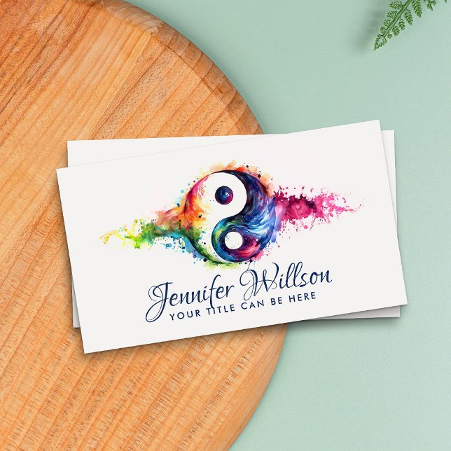 Yin Yang - Colour Flow Equilibrium Business Card (Creator Uploaded)