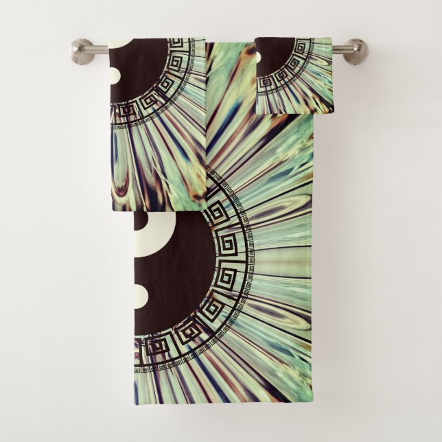 Yin Yang Colour Splash  Bath Towel Set (Insitu)