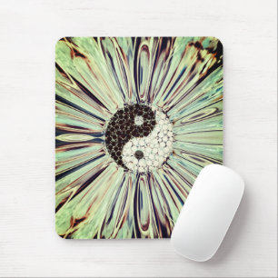 Yin Yang Colour Splash Mouse Pad