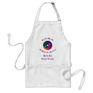 Yin Yang Couple Her TO Him Verse Standard Apron