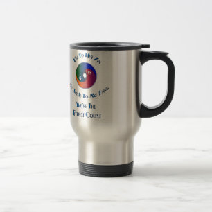 Yin Yang Couple Him To Her Verse Travel Mug