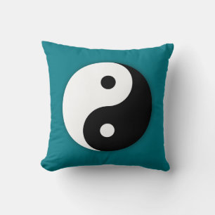 Yin Yang Coussin - Turquoise