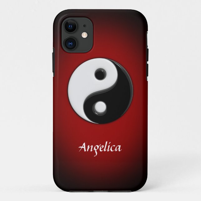 Yin Yang Customizable Case-Mate iPhone Case (Back)