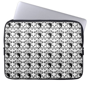 Yin Yang Damask Laptop Sleeve