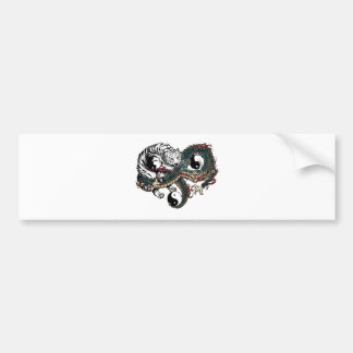 Yin Yang Design Bumper Sticker