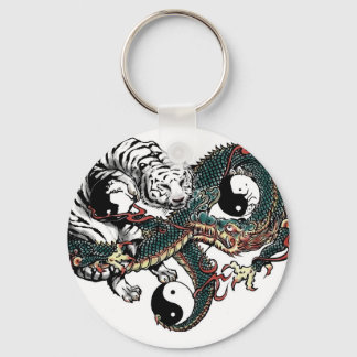 Yin Yang Design Keychain