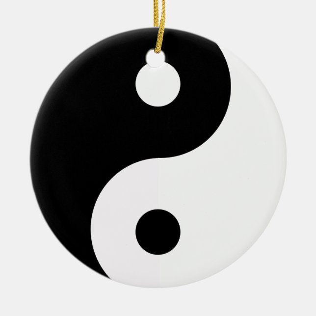Yin Yang Double Sided Ornament Round (Front)