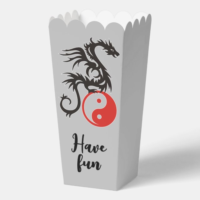 Yin & Yang - Dragon 1 Favor Box (Back)