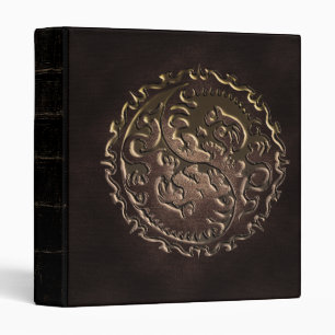 Yin Yang Dragon Leather Look Fantasy Binder
