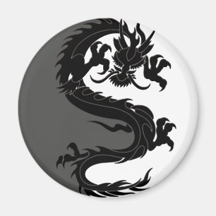 Yin Yang Dragon Magnet