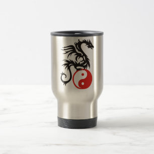 Yin & Yang Dragon Travel Mug