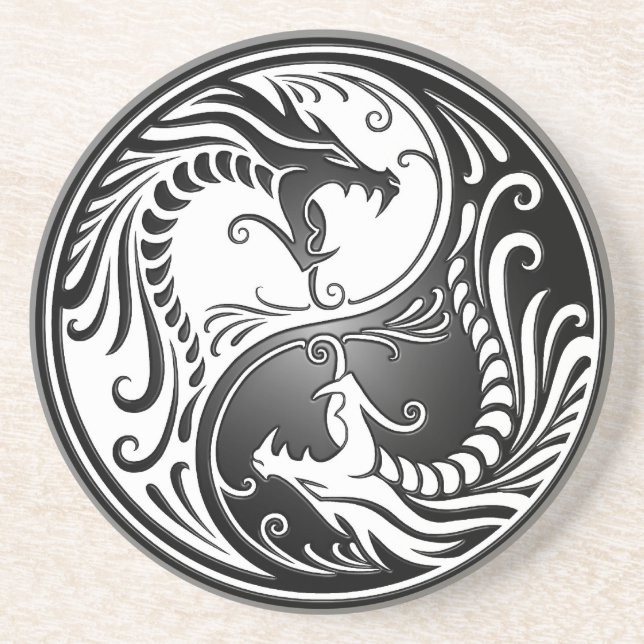 Yin Yang Dragons Coaster (Front)