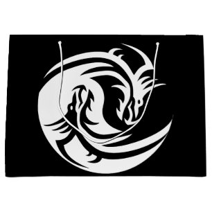 yin yang dragons gift bag
