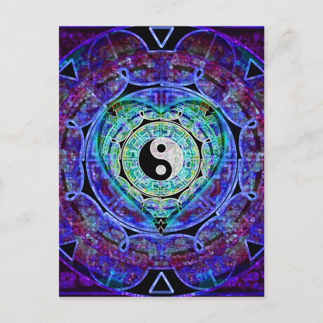 Yin Yang Energy Flow Postcard (Front)