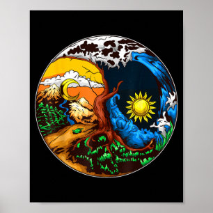 Yin yang eve save plane Yin yang eve save plane  Poster