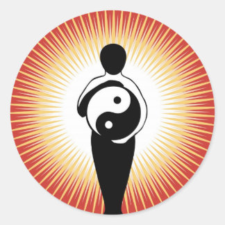 Yin Yang Figure sticker
