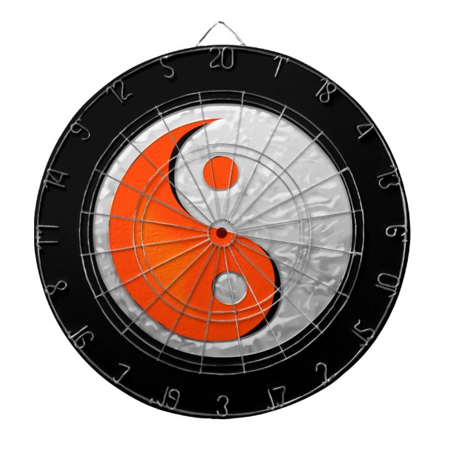 Yin Yang Fire and Ice Fantasy Dartboard (Front)