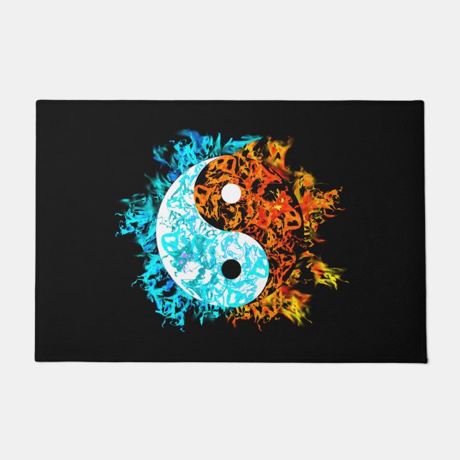 Yin Yang Fire Doormat (Front)