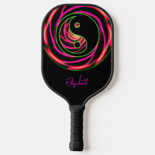 Yin Yang Fire Pickleball Paddle (Back)