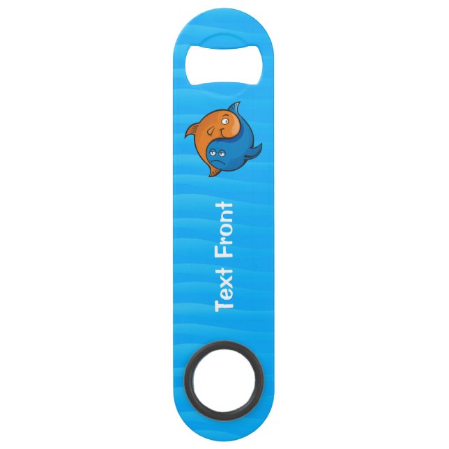 Yin Yang Fish Cartoon Bar Key (Front)