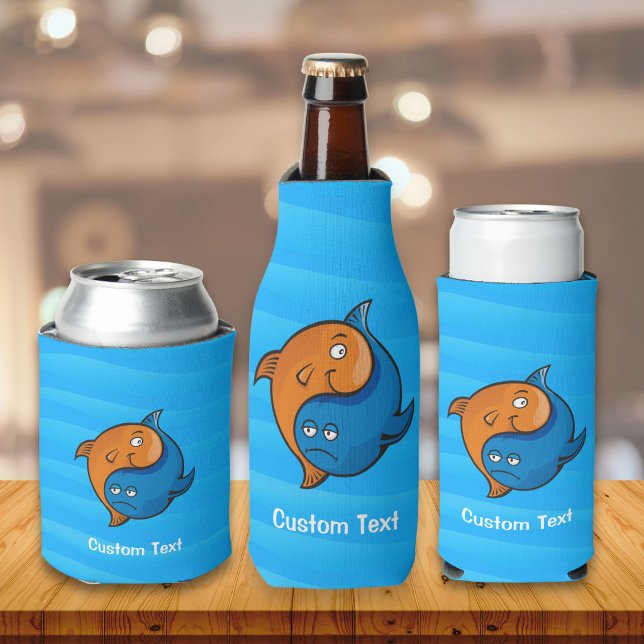 Yin Yang Fish Cartoon Bottle Cooler (Creator Uploaded)