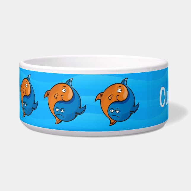 Yin Yang Fish Cartoon Bowl (Left)