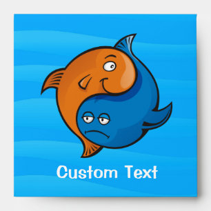 Yin Yang Fish Cartoon Envelope
