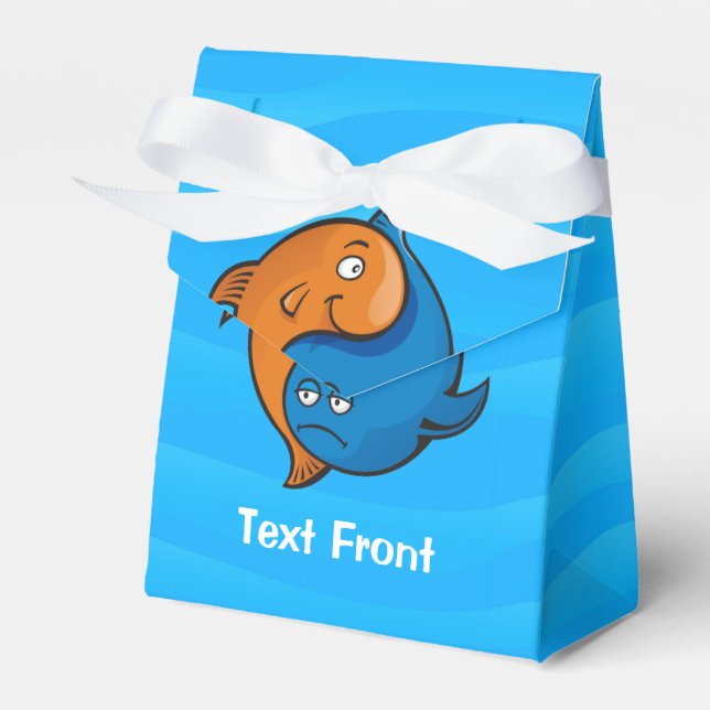 Yin Yang Fish Cartoon Favor Box (Front Side)